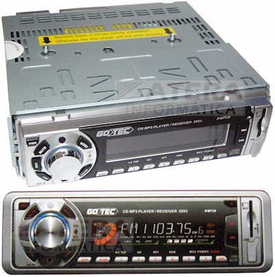 Auto Rádio Multimídia Gotec 5993 MP3 200W RMS com USB