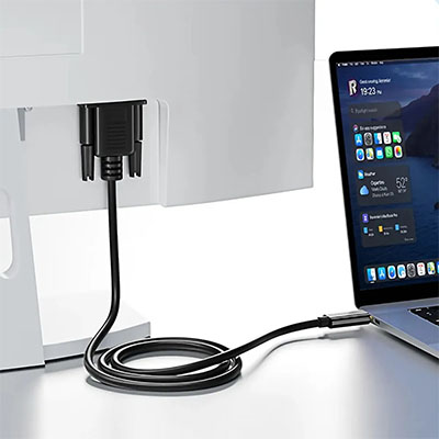 Cabo conversor USB-C para VGA Comtac 20119446 com 1,8 metros