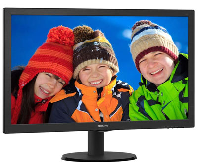 Monitor LED c/ udio 23,6 pol. Philips 243V5QHABA/57