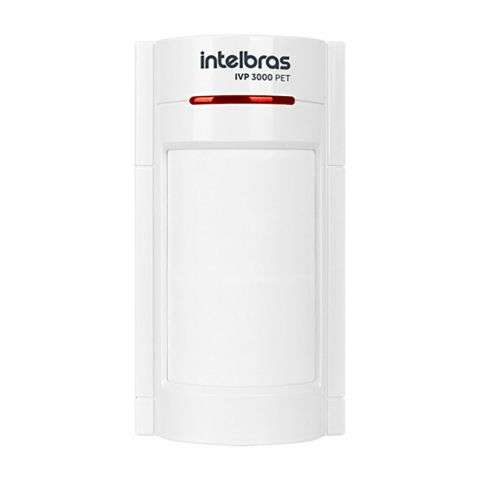 Sensor infravermelho passivo pet ate 35kg ivp 3000 pet - intelbras