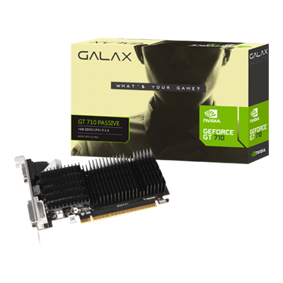 Placa vdeo Galax Geforce GT710 1GB DDR3 VGA DVI HDMI