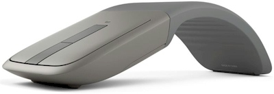Mouse sem fio Microsoft Arc Touch articulado, USB cinza