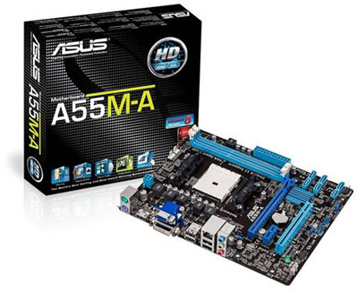 Placa me Asus A55M-A AMD FM2 DDR3 DVI VGA HDMI