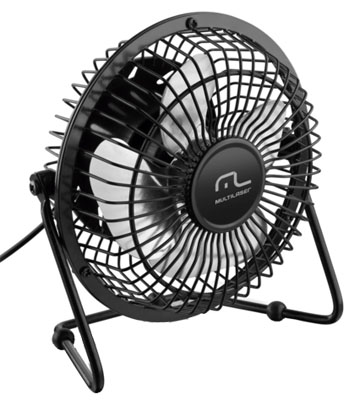 Mini ventilador de mesa Multilaser AC167 10cm 5V USB