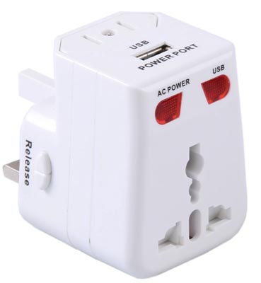 Adaptador de tomadas universal NewLink com USB