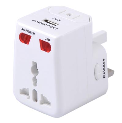 Adaptador de tomadas universal NewLink com USB