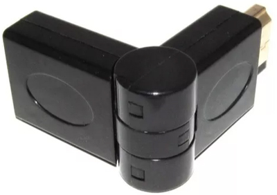 Adaptador HDMI dobrvel 90 graus NewLink AD302 ouro 24k