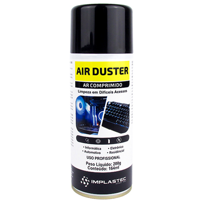 Ar comprimido aerosol p/ limpeza Air Duster 164ml