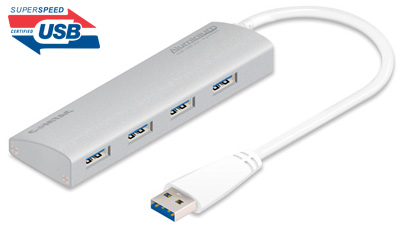 HUB USB 3.0 Comtac aluminium 9305 c/ 4 portas s/ fonte