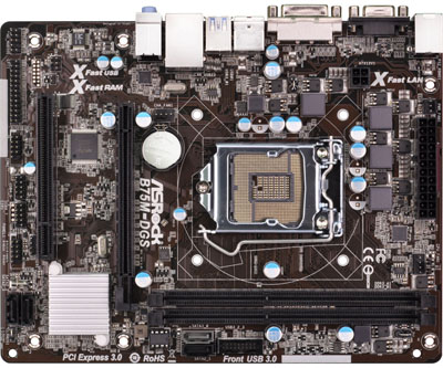 Placa me ASRock B75M-DGS R2.0 p/ Intel LGA-1155