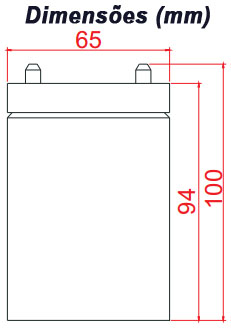 Bateria Coletek BS-12V7A 12VDC 7Ah longa vida