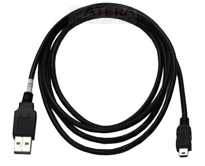 Cabo mini USB tipo B macho 5 pinos Comtac 9104 1,8m