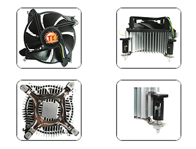 Cooler de CPU Thermaltake CLP0550, soquete LGA-1156 95W