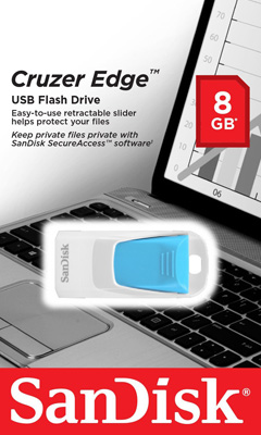 Pendrive SanDisk Cruzer Edge 8GB SDCZ51W-008G-B35B