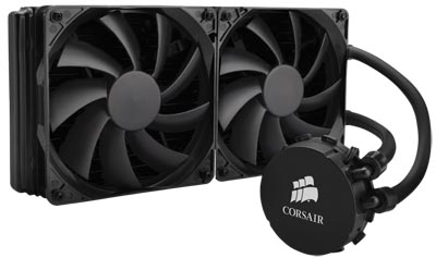 Cooler c/ gua p/ CPU, Corsair Hydro series H110 2 fans