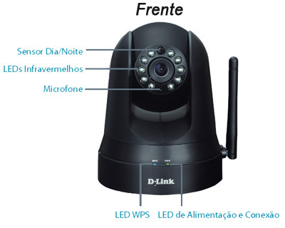 Cmera sem fio IP Cloud D-Link DCS-5010L, VGA 