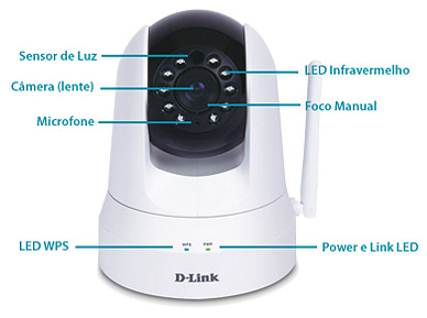 Cmera PTZ dia/noite c/ movimento D-Link DCS-5020L