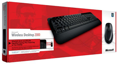 Teclado e mouse sem fio Microsoft Wireless Desktop 2000