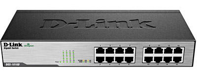 Switch D-Link DGS-1016D 16 portas 10/100/1000Mbps, rack