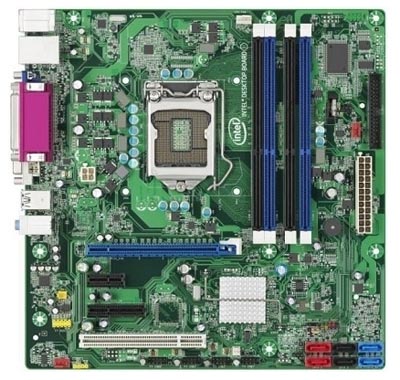 Placa me Intel DQ67OWB3 p/ i3 i5 i7 LGA1155, VGA e DVI