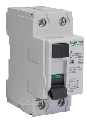 Interruptor diferencial residual schneider