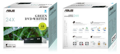 Gravador  de DVD 24X Asus Green DRW-24D3ST SATA XBOX