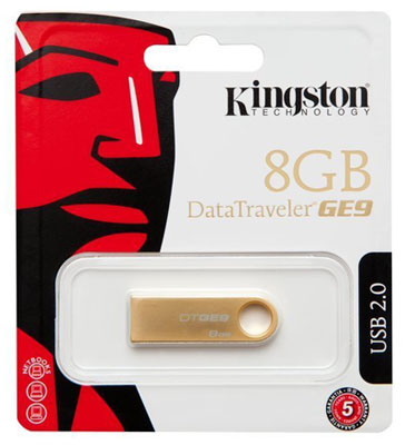 Pendrive Kingston Datatraveler GE9 8GB DTGE9/8GBZ USB2