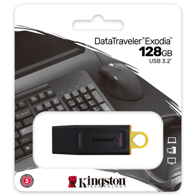 Pendrive 128GB Kingston DataTraveler Exodia USB 3.2