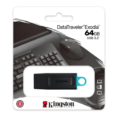 Pendrive 64GB Kingston DataTraveler Exodia USB 3.2