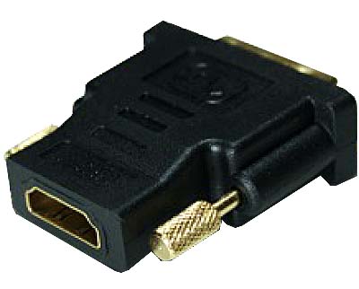 Adaptador DVI macho p/ HDMI fmea, Tblack 90065 p/ mon