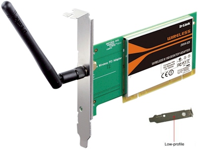 Placa de rede PCI D-Link DWA-525 802.11n N 150 v.A1