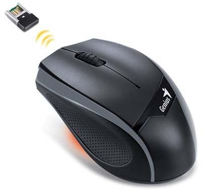 Mouse sem fio Genius DX-6010 2.4GHz 1200 dpi, cinza USB