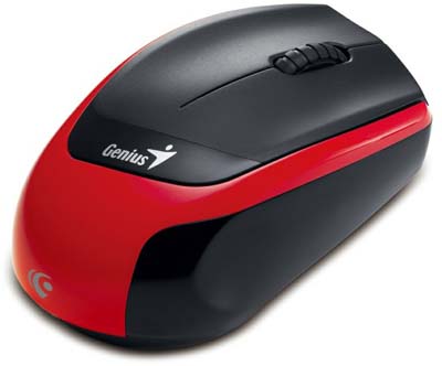 Mouse s/ fio Genius DX-7020 2.4GHz 1200dpi Vermelho USB