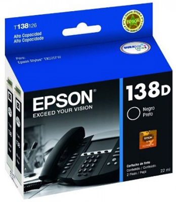 Cartucho tinta Epson 138D T138126 p/ TX525FW, 22 ml