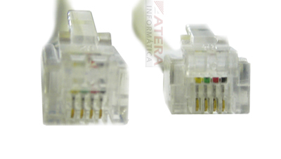 Extens�o com 6 m de cabo (telefonia) RJ11M RJ11M