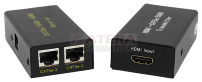 Extensor HDMI amplificado Tblack at 30m para cabo UTP