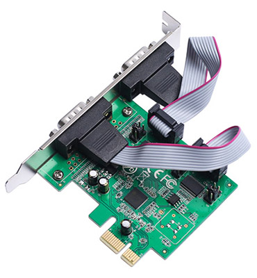 Placa serial PCIe 2 portas FlexPort F2122C perfil duplo