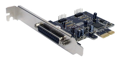 Placa PCI-e, 2 seriais, 1 paralela Flexport perfil alto