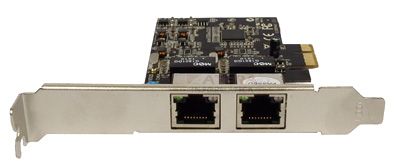 Placa rede PCI-e FlexPort F2723E 2 gigabit perfil alto