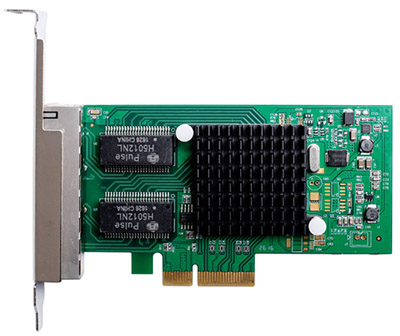 Placa rede PCI-e 4 portas Flexport F2743IC 1Gb Intel