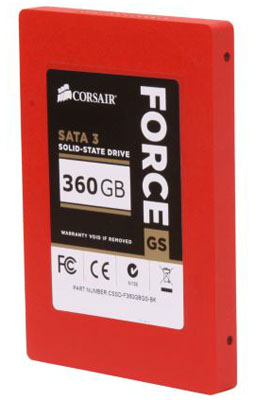 SSD Corsair Force GS 360GB, SATA3, 6Gbps, 555MBps 