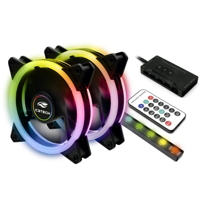 Par coolers RGB 120x120mm C3Tech F7-L600RGB HUB Control