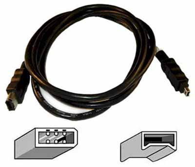 Cabo Firewire (IEEE1394) 6X4 de 3,0 m  11211