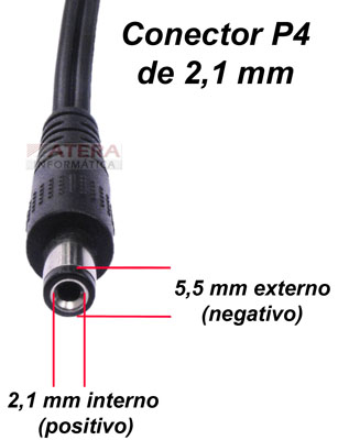 Fonte p/ cmera de CFTV MCM FON0958-RS 12V 1A, P4 2,1mm