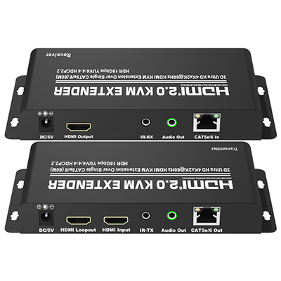 Extensor KVM HDMI 4K 2.0 60Hz Flexport FX-HKE60C 60m