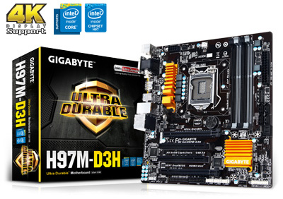 Placa me Gigabyte GA-H97M-D3H LGA-1150 VGA DVI HDMI