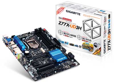 Placa me Gigabyte GA-Z77X-UD3H p/ LGA-1155 DVI HDMI DP