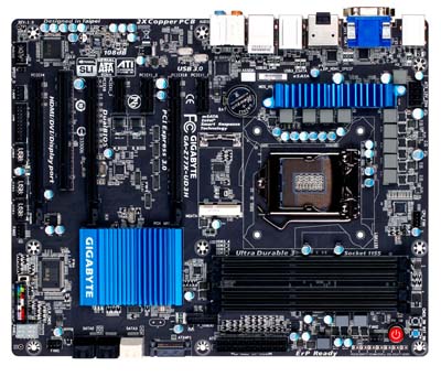 Placa me Gigabyte GA-Z77X-UD3H p/ LGA-1155 DVI HDMI DP