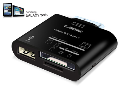 Conversor OTG Galaxy Comtac 9240 c/ 6 funes, SD card 