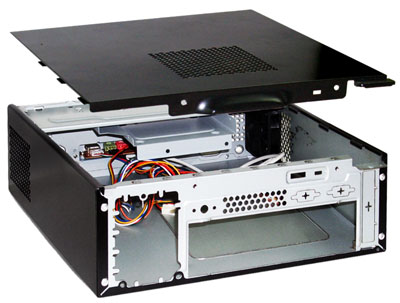 Gabinete mini ITX K-Mex GI-9E89 c/ fonte TFX 180W